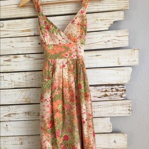 Plenty Flock Silk Summer Dress